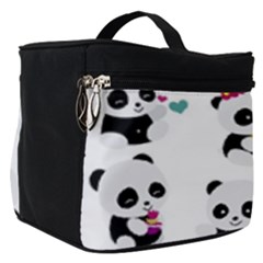 Playing Panda Cartoon Make Up Travel Bag (small) by Salman4z