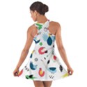 Vector Set Isolates With Cute Birds Scandinavian Style Cotton Racerback Dress View2