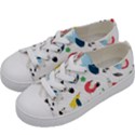 Vector Set Isolates With Cute Birds Scandinavian Style Kids  Low Top Canvas Sneakers View2