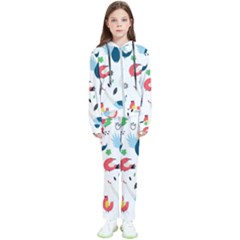 Vector Set Isolates With Cute Birds Scandinavian Style Kids  Tracksuit by Salman4z