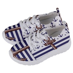 Anchor Background Design Kids  Lightweight Sports Shoes by Salman4z