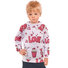 Hand Drawn Valentines Day Element Collection Kids  Hooded Pullover by Salman4z