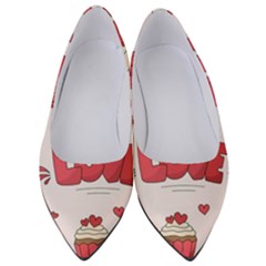 Hand Drawn Valentines Day Element Collection Women s Low Heels by Salman4z