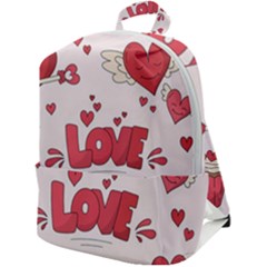 Hand Drawn Valentines Day Element Collection Zip Up Backpack by Salman4z