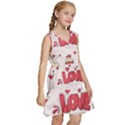 Hand Drawn Valentines Day Element Collection Kids  Sleeveless Tiered Mini Dress View3