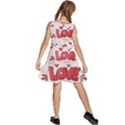 Hand Drawn Valentines Day Element Collection Kids  Sleeveless Tiered Mini Dress View4