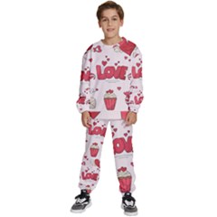 Hand Drawn Valentines Day Element Collection Kids  Sweatshirt Set by Salman4z