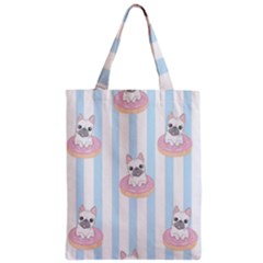 French Bulldog Dog Seamless Pattern Zipper Classic Tote Bag