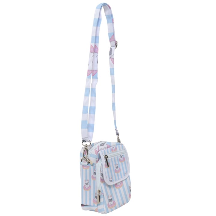 French Bulldog Dog Seamless Pattern Shoulder Strap Belt Bag