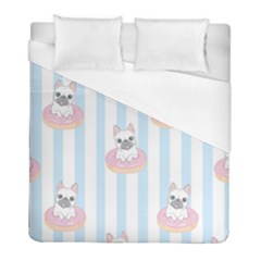 French Bulldog Dog Seamless Pattern Duvet Cover (Full/ Double Size)