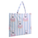 French Bulldog Dog Seamless Pattern Zipper Large Tote Bag View2