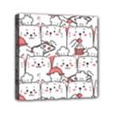 Cute Cat Chef Cooking Seamless Pattern Cartoon Mini Canvas 6  x 6  (Stretched) View1