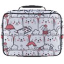 Cute Cat Chef Cooking Seamless Pattern Cartoon Full Print Lunch Bag View2