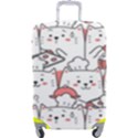 Cute Cat Chef Cooking Seamless Pattern Cartoon Luggage Cover (Large) View1