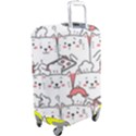 Cute Cat Chef Cooking Seamless Pattern Cartoon Luggage Cover (Large) View2