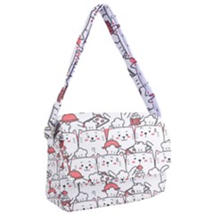 Cute Cat Chef Cooking Seamless Pattern Cartoon Courier Bag by Salman4z