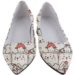 Cute Cat Chef Cooking Seamless Pattern Cartoon Women s Block Heels  by Salman4z