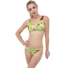 Cute Hand Drawn Cat Seamless Pattern The Little Details Bikini Set by Salman4z