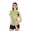 Cute Hand Drawn Cat Seamless Pattern Back Cut Out Sport Tee View2