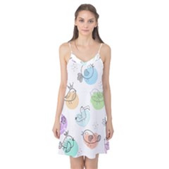 Cartoon Bird Cute Doodle Bird Camis Nightgown  by Salman4z