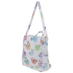 Cartoon Bird Cute Doodle Bird Crossbody Backpack by Salman4z