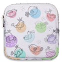 Cartoon Bird Cute Doodle Bird Mini Square Pouch View1