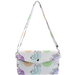 Cartoon Bird Cute Doodle Bird Removable Strap Clutch Bag by Salman4z