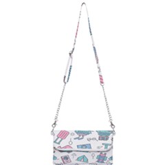 Transportation Seamless Pattern Mini Crossbody Handbag by Salman4z