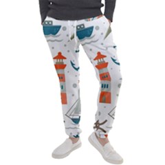 Nautical Elements Pattern Background Men s Jogger Sweatpants by Salman4z