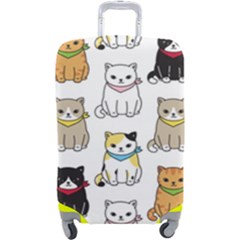 Cat Kitten Seamless Pattern Luggage Cover (large) by Salman4z