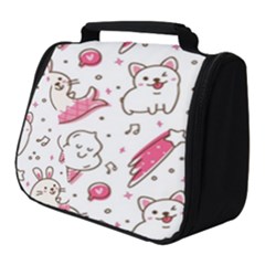 Cute Animal Seamless Pattern Kawaii Doodle Style Full Print Travel Pouch (small) by Salman4z