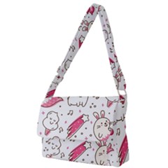 Cute Animal Seamless Pattern Kawaii Doodle Style Full Print Messenger Bag (s) by Salman4z