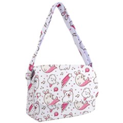 Cute Animal Seamless Pattern Kawaii Doodle Style Courier Bag by Salman4z