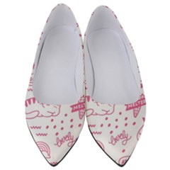 Cute-girly-seamless-pattern Women s Low Heels by Salman4z