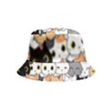 Cute-cat-kitten-cartoon-doodle-seamless-pattern Inside Out Bucket Hat (Kids) View1