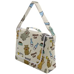 Happy-cats-pattern-background Box Up Messenger Bag by Salman4z