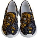 Yin-yang-owl-doodle-ornament-illustration Kids Lightweight Slip Ons View1