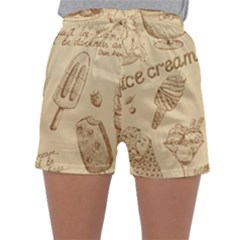 Ice-cream-vintage-pattern Sleepwear Shorts by Salman4z