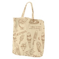 Ice-cream-vintage-pattern Giant Grocery Tote by Salman4z