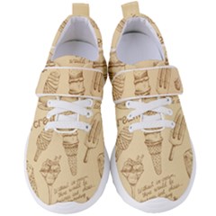 Ice-cream-vintage-pattern Women s Velcro Strap Shoes by Salman4z