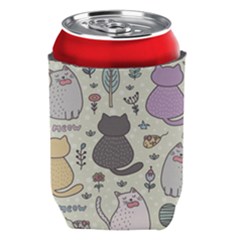 Funny Cartoon Cats Seamless Pattern Can Holder by Salman4z