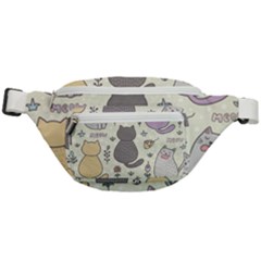 Funny Cartoon Cats Seamless Pattern Fanny Pack by Salman4z