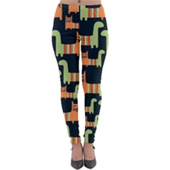 Seamless-pattern-with-cats Lightweight Velour Leggings by Salman4z