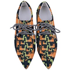 Seamless-pattern-with-cats Pointed Oxford Shoes by Salman4z