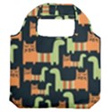 Seamless-pattern-with-cats Premium Foldable Grocery Recycle Bag View2