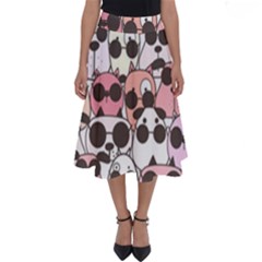 Cute-dog-seamless-pattern-background Perfect Length Midi Skirt by Salman4z