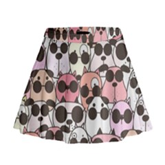 Cute-dog-seamless-pattern-background Mini Flare Skirt by Salman4z