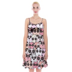 Cute-dog-seamless-pattern-background Spaghetti Strap Velvet Dress by Salman4z