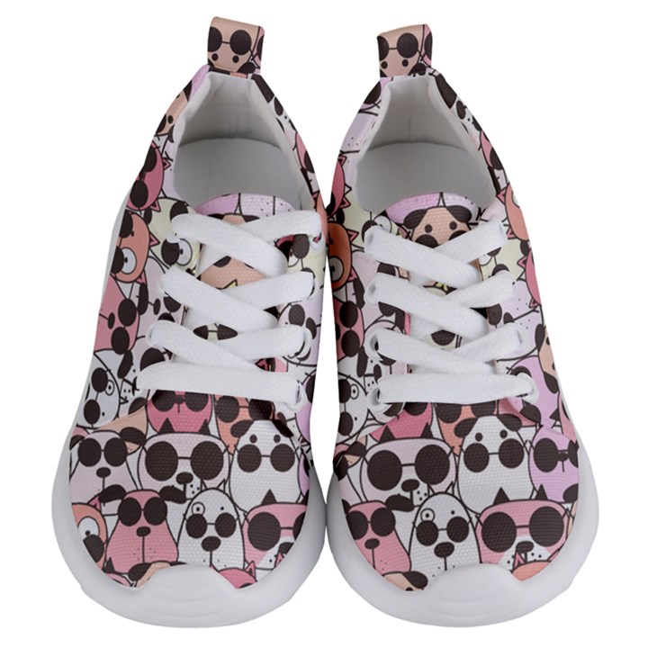 Cute-dog-seamless-pattern-background Kids  Lightweight Sports Shoes