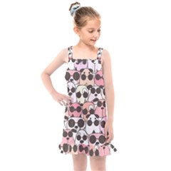 Cute-dog-seamless-pattern-background Kids  Overall Dress by Salman4z